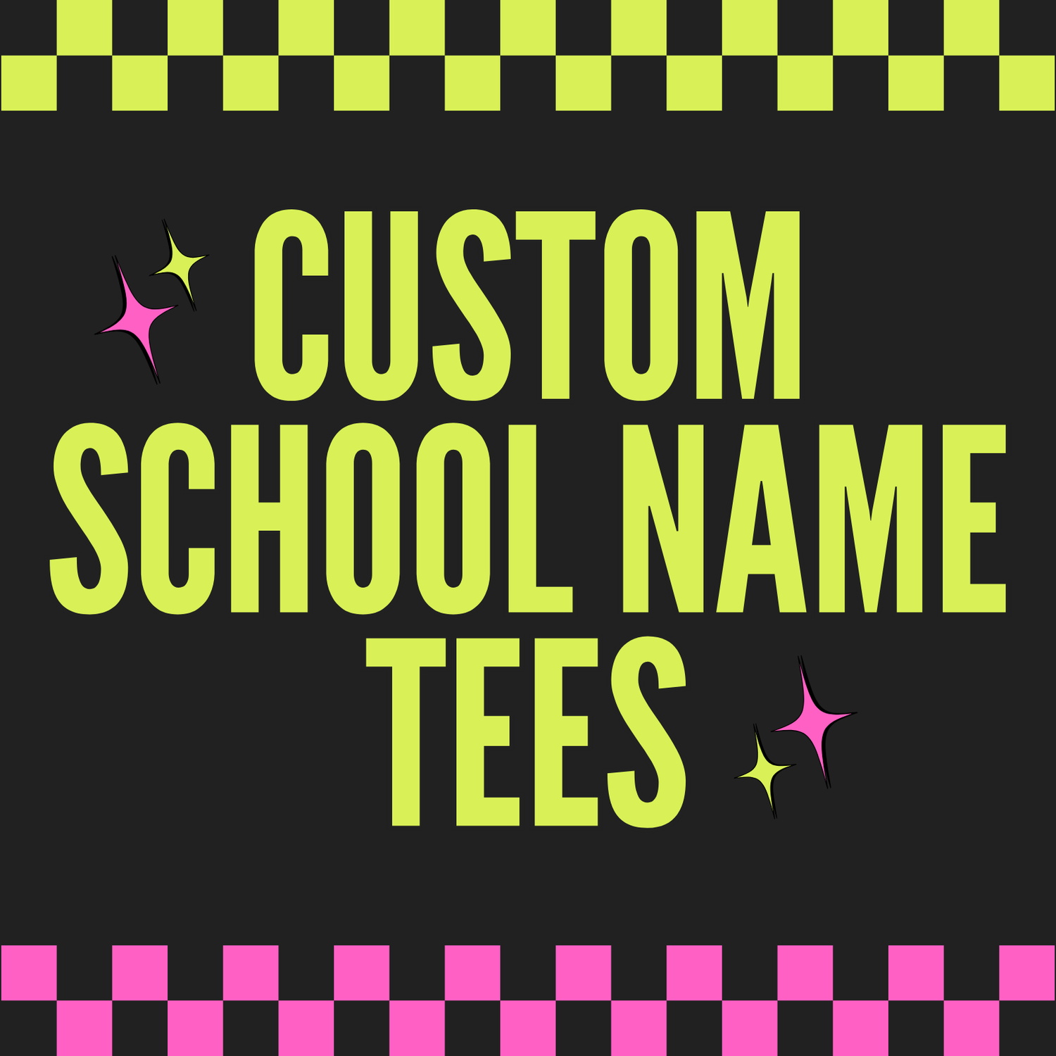 CUSTOM SCHOOL NAME SPIRIT WEAR