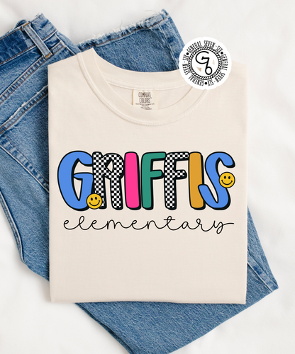 Custom School Mascot Retro Tee | Personalized School Spirit Shirt