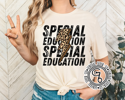 Leopard Bolt Top