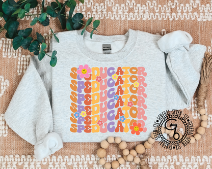 Colorful Wavy SPED Educator Top
