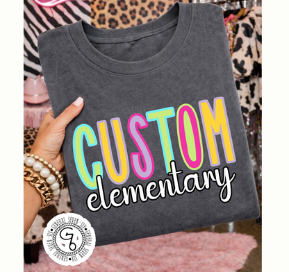 Custom School Name