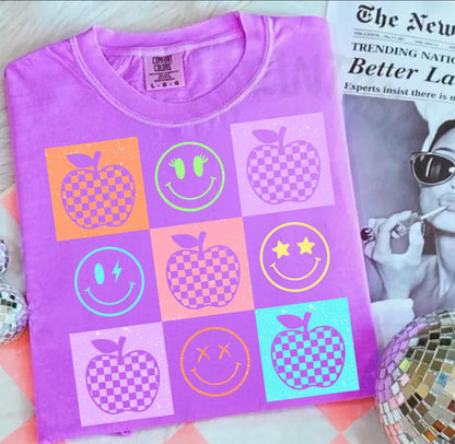 Retro Checkered Apples & Smies