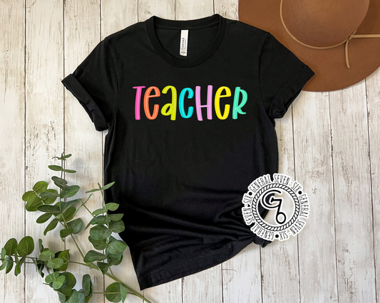 Colorful Teacher Top
