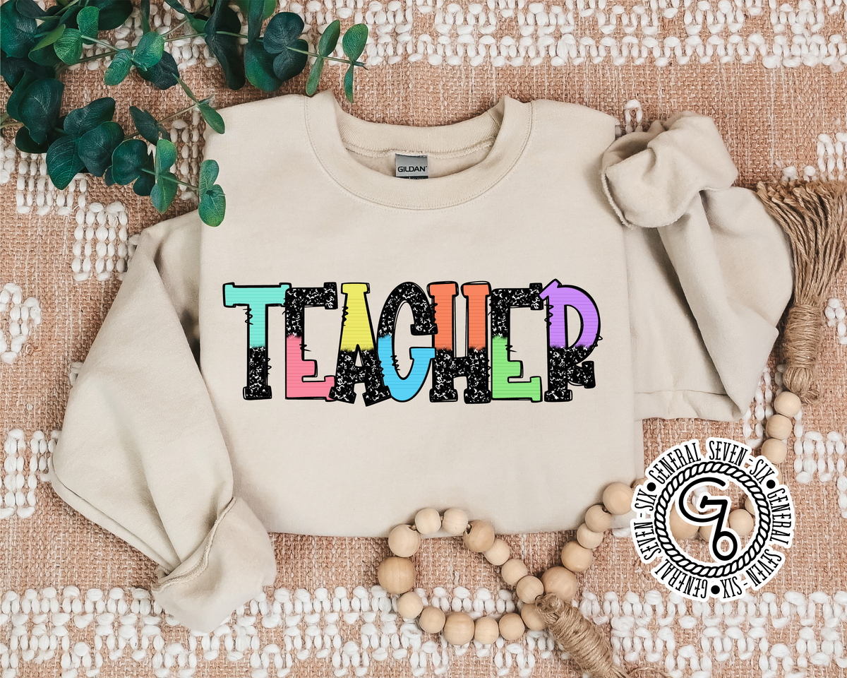 Colorful Teacher Top