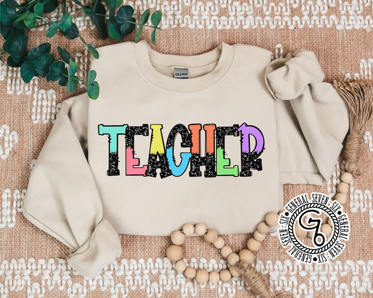 Colorful Teacher Top