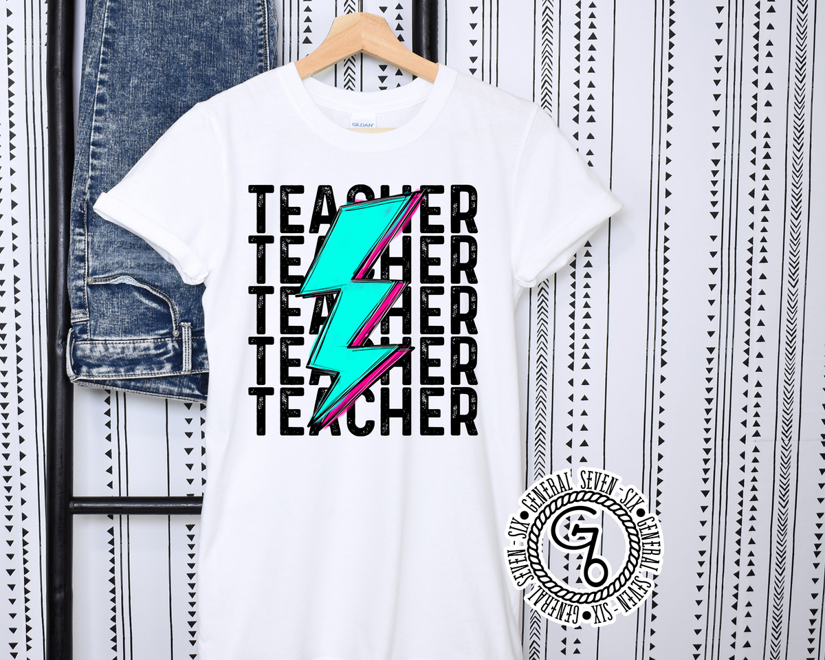 Teacher Lightning Bolt Top