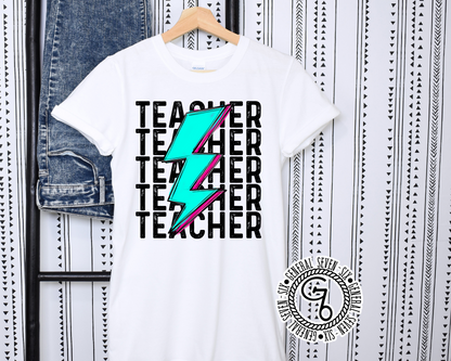 Teacher Lightning Bolt Top